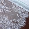 ( 2 Colors ) French Chantilly Lace, 2.8m X 41cm, Non-stretch Eyelash Lace Fabric for Wedding, Lingerie, Dress, Garment, Sewing & Crafting
