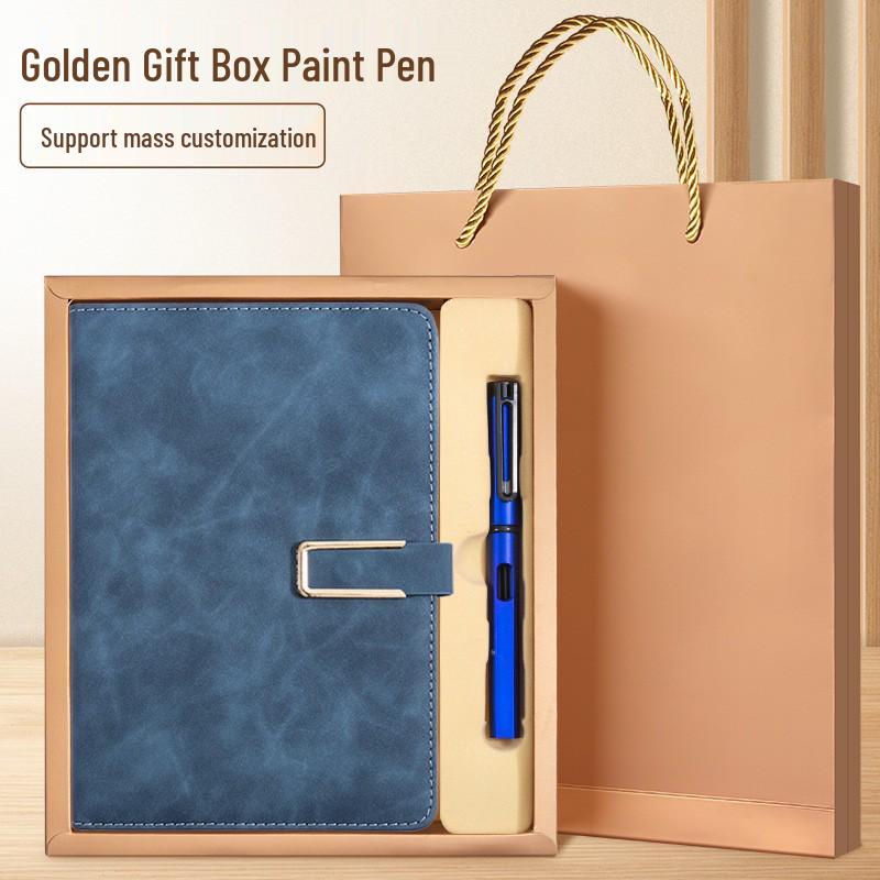 A5 Custom Logo Business Notebook Set - Premium Gift for Office Meetings