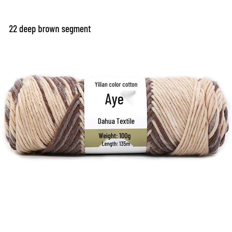 Eight-Strand Cotton Milk Yarn for DIY Crochet and Knitting - Medium Thick, Ideal for Handmade Scarves.