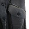 Diesel Made In Italy Fake Mouton Coat L Charcoal Gray Women Used