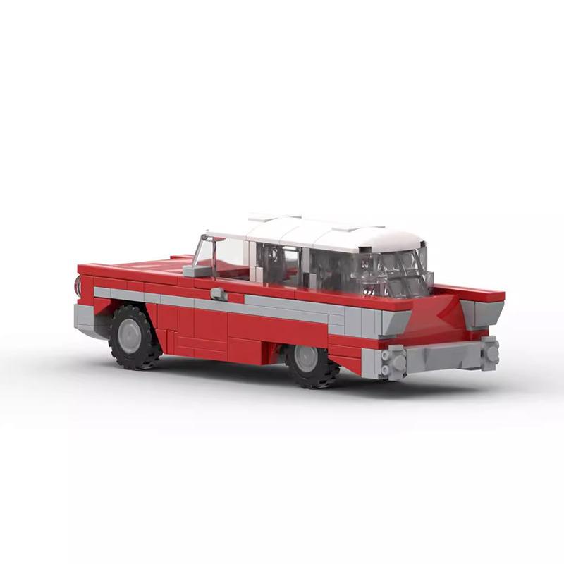 MOC-83031 Snow Suit Blue Nomad Compatible Building Blocks 6 Grid Car Educational Assembly Toy Car Model Gift For Men