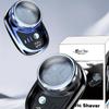 Mini Electric Shaver For Men Vehicle Mounted Shaver With Digital Display Washable Cordless Travel Pocket Face Beard Trimmer