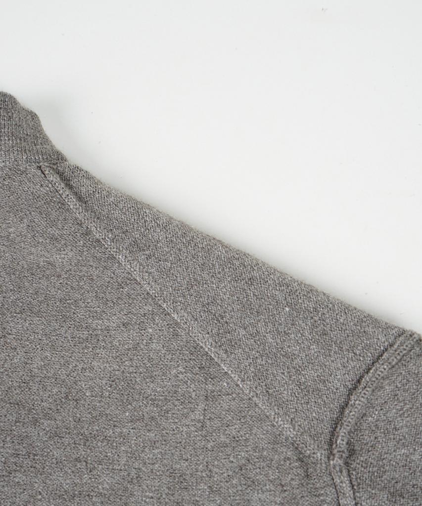 BIRBANTE Soft Washable Collared Knit - Melange Beige