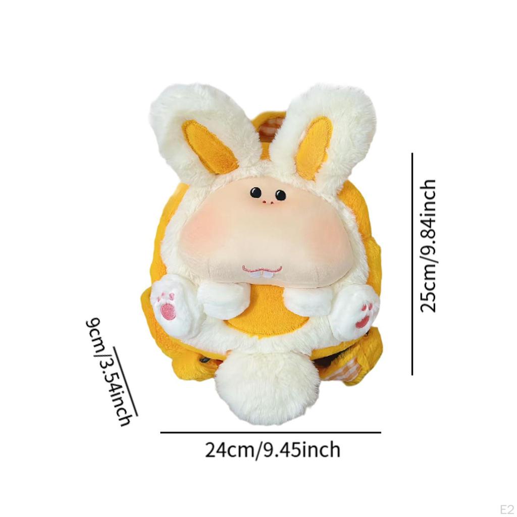 Bunny Backpack Portable Decor Cartoon Daypack for Women Valentine's Day Shopping