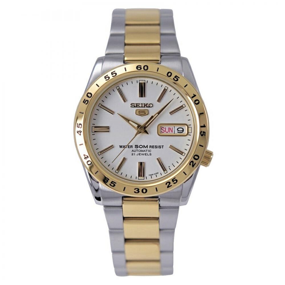 

Seiko 5 наручные часы Seiko 5 атм водонепроницаемые серебро X золото Overseas модель Snke04k1 мужской [обратный импорт]