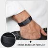 National Flag, Stars and Stripes, Cross-shaped Military Badge, Wristband, Stainless Steel, Fashionable, Nylon