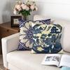 2Pcs Chinese Style Cushion Covers Blue and white Porcelain Printed Throw Pillows Cases Home Sofa Car seat Decor elegant 45x45cm