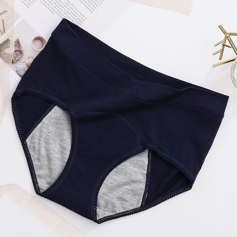 Women s Plus Size Leak-Proof High-Waist V-Waist Menstrual Pants XL