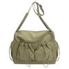 Women's Drawstring Shoulder Bag Sports Crossbody Bag Lightweight Storage Bag