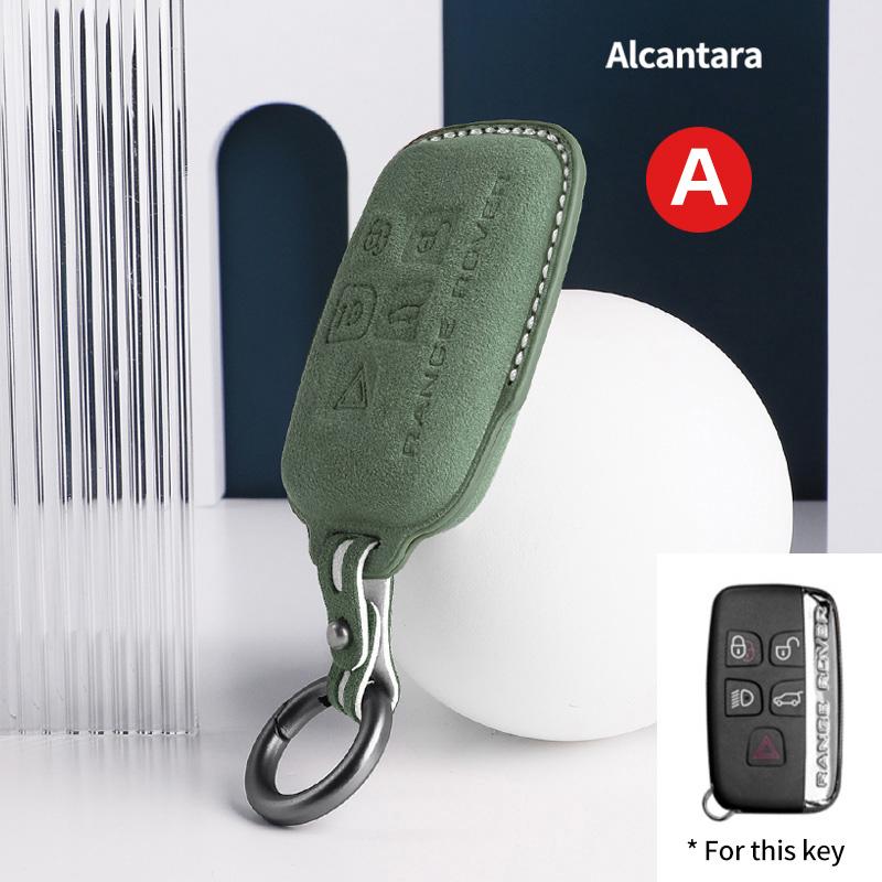 Suede F For Land Rover Range Rover Sport Evoque Discovery 4 For Jaguar Freelander XFL XE XJ Smart Remote car key shell 5 Button