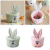 Easters Bunnies Basket Easters Buckets with Long Plush Ear Easters Eggs Hunting Baskets for Easters Party Decorations