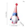 Patriotic Flag Dwarf Doll: Striped Faceless Ornament for Independence Day