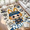 Custom Name Personalized Labubu Print Carpet, Versatile Home Decor Rug, for Playroom, Apartment, Balcony, Entryway, Hallway Gift