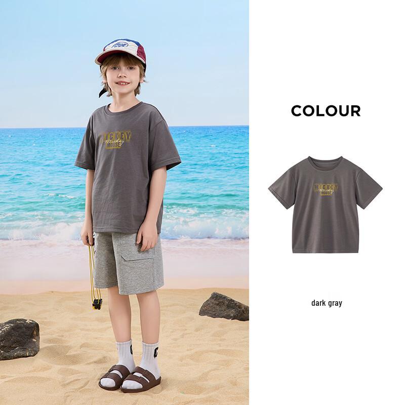 Disney Boys' Contrast Stitch Short Sleeve T-Shirt