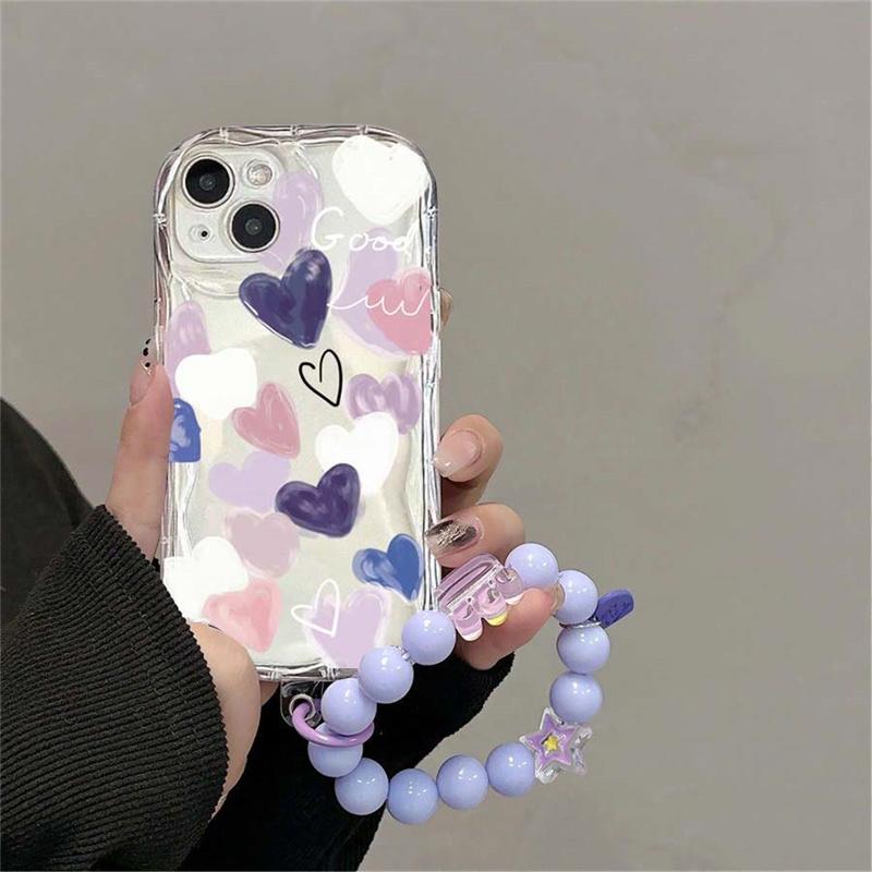 Love Heart Bracelet Case for Samsung Galaxy A55 A54 A15 A35 A24 A14 A34 A25 A53 A33 A32 A52 S24 Ultra S22 S21 Plus S20 S23 FE