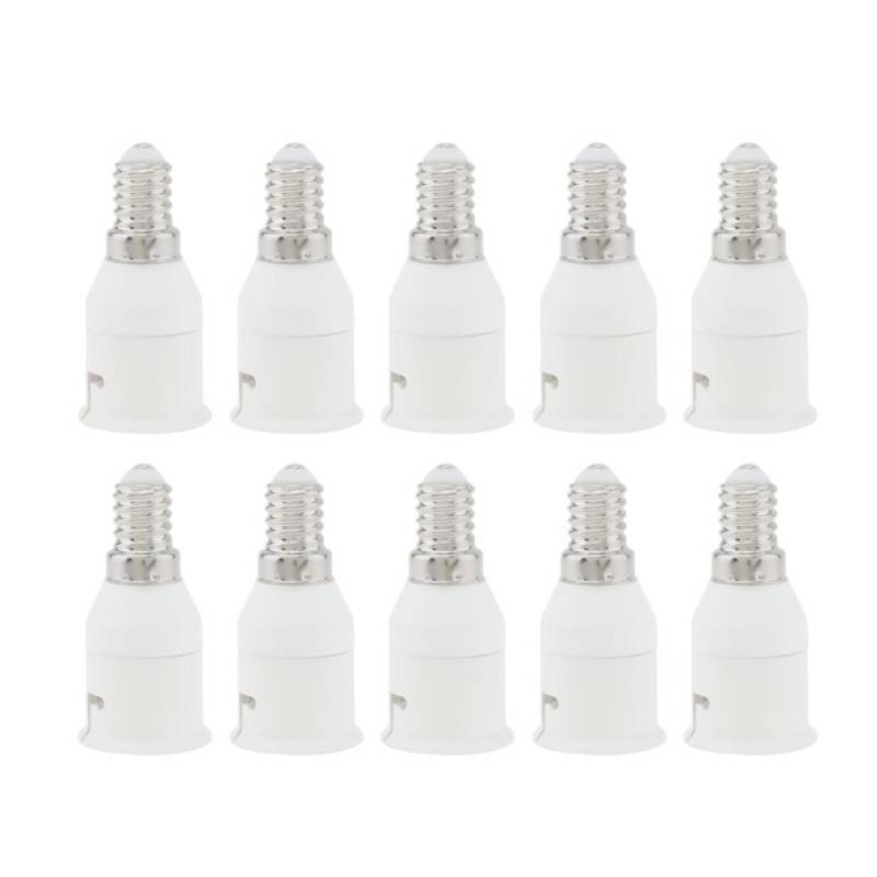 E14to B22 Light Socket Adapter With Fireproof Pc Material For Home And Commercial Use
