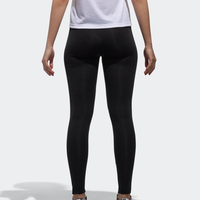Adidas Neo W Fav Logo Lgg Running Training Fitness Long Pants Women Bottoms Black CV9225