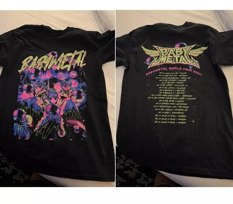 

Baby Metal Mirrorball 90s Albums Concert Black 2 Side T shirt Men Women S5XL Unisex T-Shirt XL