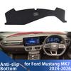 Car Dashboard Cover Avoid Light Pad Instrument Platform Cover Mat Carpet Accessories for Ford Mustang MK7 2024 2025 2026