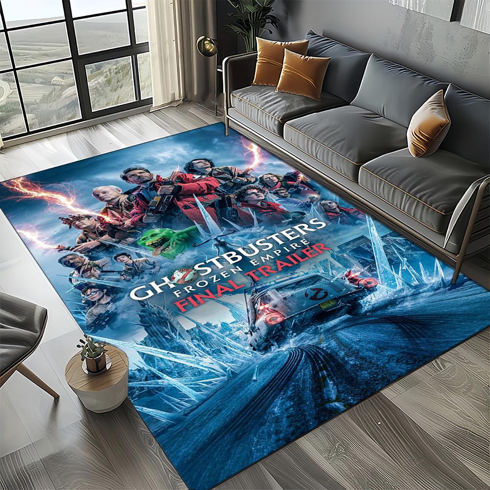 27 Style New G-Ghostbusters Horror Movie Cartoon Carpet Rug for Living Room Bedroom Home Sofa Decoration,Non-slip Floor Mat