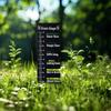 Grass Measuring Ruler Coated Metal Grass Gauge Garden Maintenance Tool Lawn Grass
