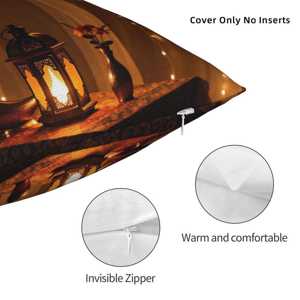 Ramadan Lantern Pillow Cover Fashion Pillow Case For Sofa Car Home Decor Soft Cushion Cover Gift