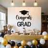 Felt Material Congrats Grad Letter Sign Sticker Graduation Party Backdrop  Home Decoration