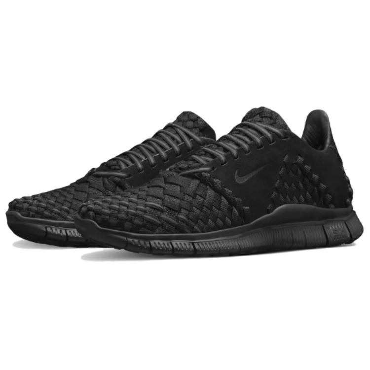 Nike Free Inneva Woven 2 Triple Black Suede 813040-001