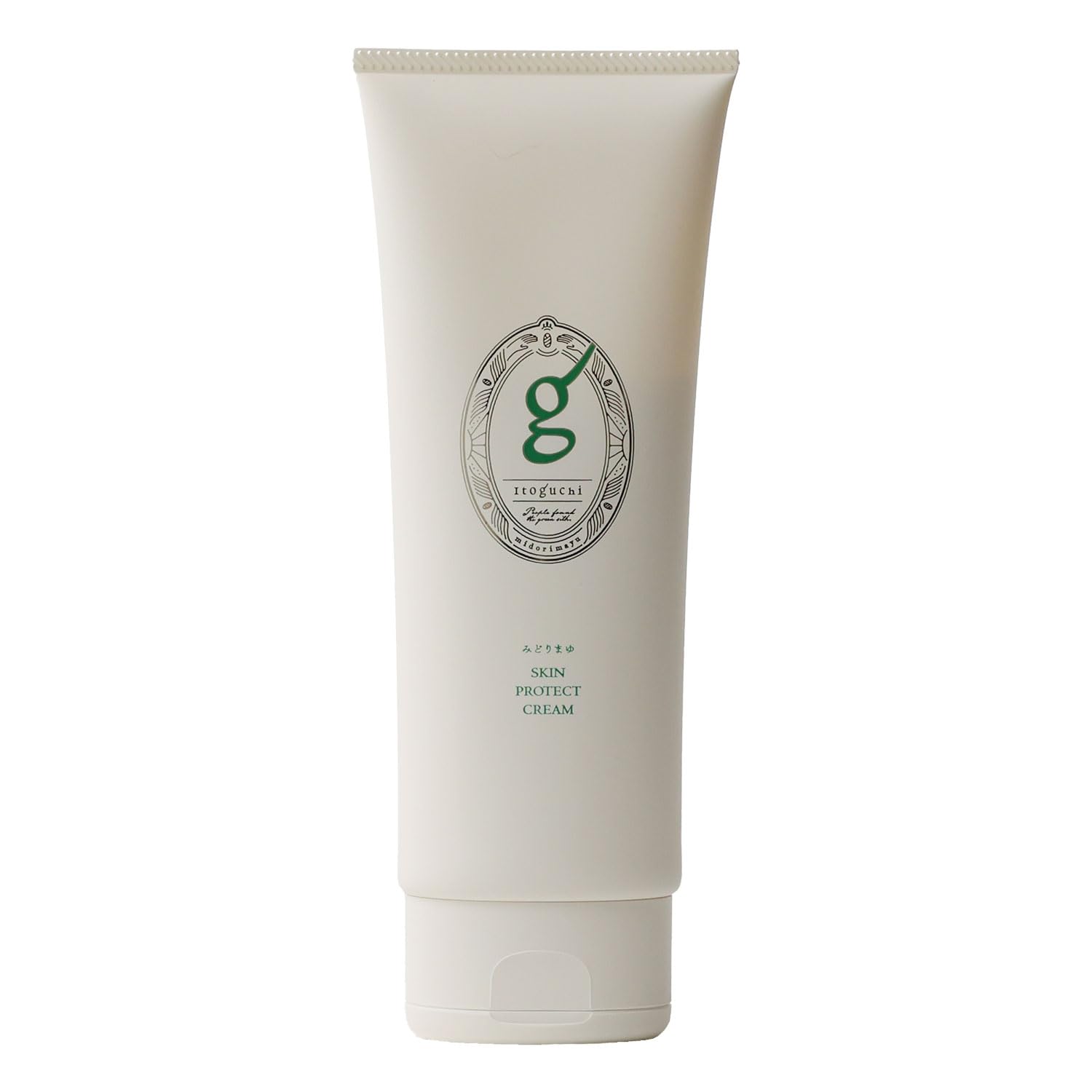 

[The Power of Silk] Itoguchi Midori Mayu Skin Protect Cream [Large Size] 200g For rough hands, dry skin, moisturizing, contains silk, for whole body,