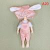 Sweet Skirt 16cm Doll Clothes Suit Plush Patch Cute Clothes Set  Doll Accessory