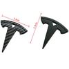 5.4x5.4cm ABS Car Steering Wheel Cover Emblem Carbon Fiber for Tesla Model 3 S X Y Roadster Auto Sticker Badge Decal Accessories