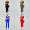Yoga-Outfit für Damen High-Impact Sportbekleidung mit feuchtigkeitsableitendem und atmungsaktivem Stoff für Fitness und Laufen