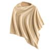 Women's 100% Pure Cashmere Shawl - Autumn Winter Fashion Pullover Knit Outerwear Cloak