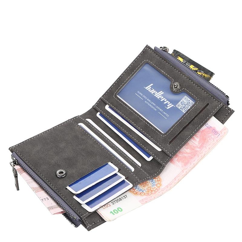 New Men's Wallet Short Multi Card Coin Purse Fashion Casual Horizontal Soft Wallets Male Youth