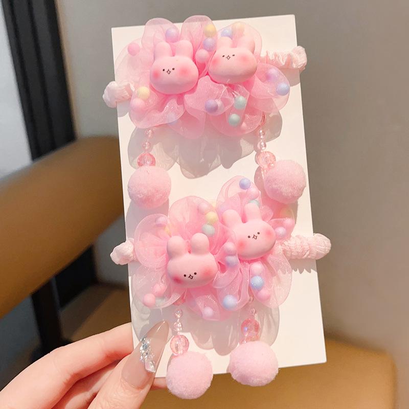 2025 New Flower Hair Ties for Girls - Little Princess Hair Accessories, Baby Hair Ropes & Rubber Bands