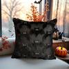 1Pc 3D Bat Pillow Cover Halloween Decoration Cute Black Bat Theme for Party Suitable for Rooms Porch Benches
