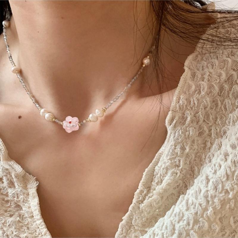 Beliebte farbige Glasur Farbe Blume DIY Zubehör Süße Anhänger DIY Handgemachtes Armband Halskette Ohrringe Materialien