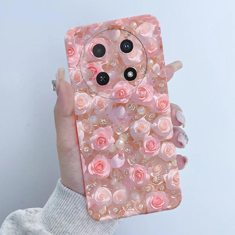 For Huawei Nova 12i Case Flower Girl Design Soft Silicone Phone Case for Huawei Nova12i 12 i 4G CTR-L81 L91 Nova 13i Cover Capa