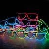 Glow Sunglasses Classic El Wire Light Up Luminous Glasses Led Glasses Neon Glasses Flashing Glasses