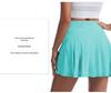 Women's Silk Grid Anti-Exposure Yoga Skort - Spring/Summer Sweat-Wicking Badminton & Tennis Training Skirt