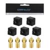 Creality Ender 3 V3 SE Nozzle with 5pcs Silicone Sock,High-Speed Brass Nozzles M6 Hotend Extruder Nozzle for Ender 5 S1/Ender 7