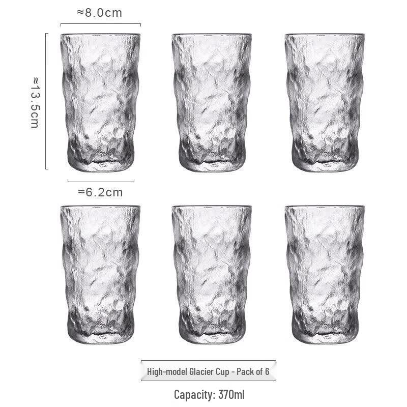 ZISIZ Glacier Pattern Universal Glass Set
