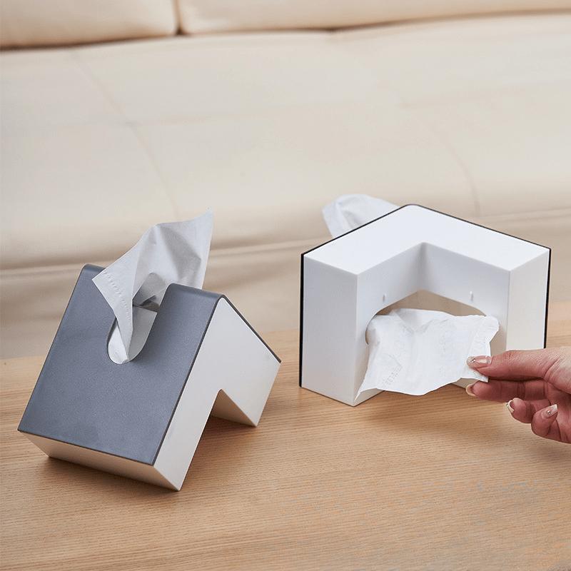 Napkin Drawn Paper Box L-shaped Tissue Box Living Room Multi Functional Mobile Phone Stand Book Stand