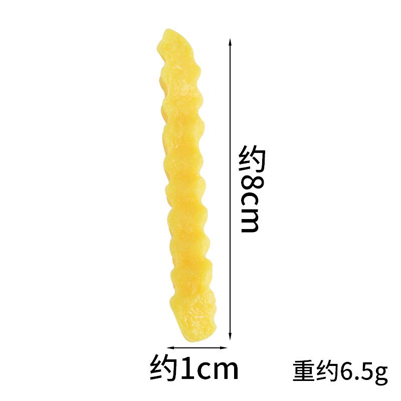 10Pcs Simulation French Fries Wolf Tooth Fries Model Food Model Burger Shop Western Food Display Props Home Decor Fake Potato