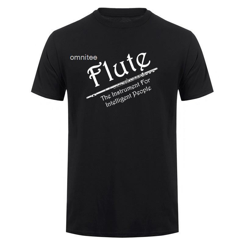 Flute Patent T Shirts Flutist Flautist Cool Music Player Gift Short Sleeve Cotton Summer Style Tshirt HJ134