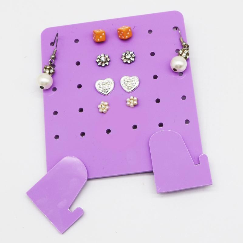 A52E Earrings Organizers 30 Holes Holder Jewelry Display Stands Shelf