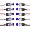 10pcs Multipurpose Reset Push Button Switches Sturdy Plastic Materials Ideal for Frequent Use In Various Projects