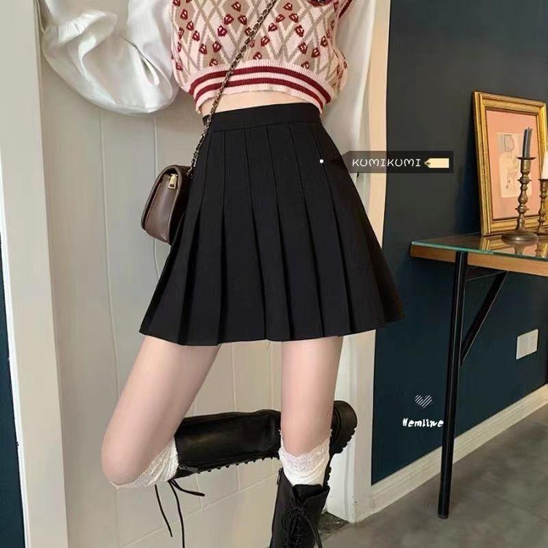 Pleated Skirt Women High Waist Sexy Mini Skirts Tennis Skirt Girl Dance Skirt Kawaii Casual Korean White Black Skirt