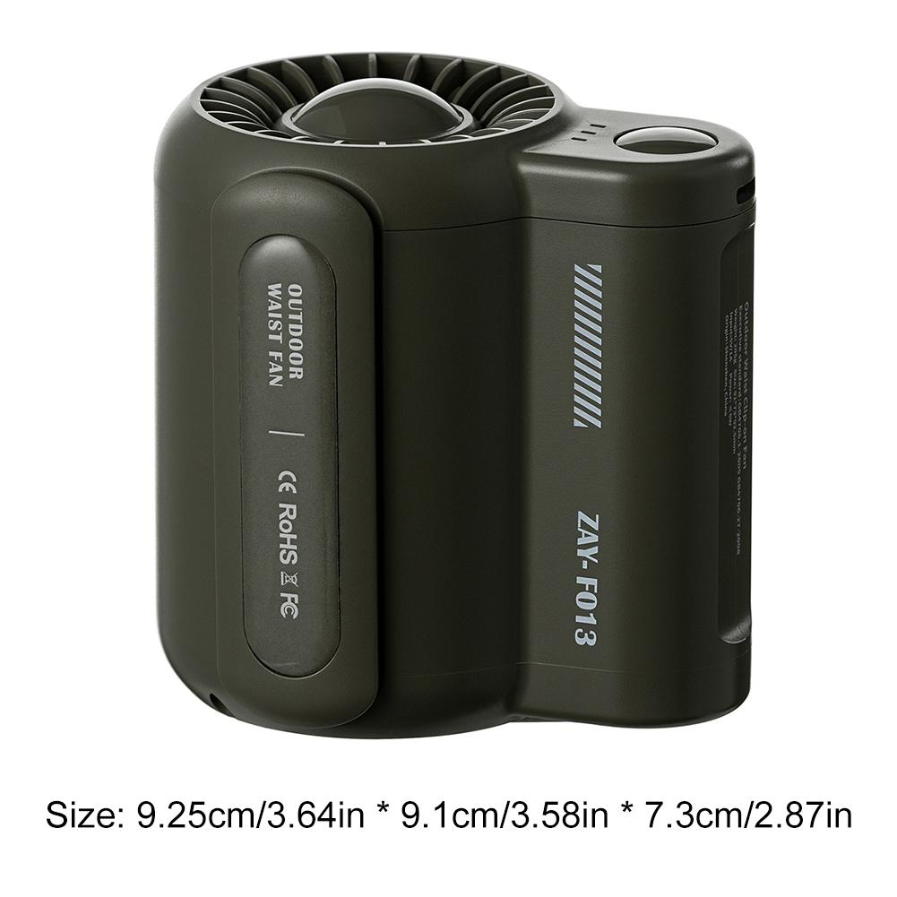 

Портативный поясной вентилятор, перезаряжаемый вентилятор с подвеской на шею, носимый поясной вентилятор для рубашки, вентилятор для тела, уличный рабочий вентилятор с поясным зажимом, со светодиодной подсветкой