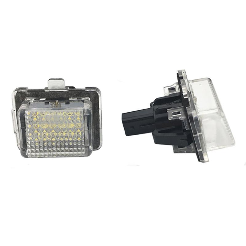 2 Pcs Canbus LED Car Number License Plate Light Assembly Auto Lamp Luces 6000K For Mercedes Benz W204 W221 W207 W218 W212 W216
